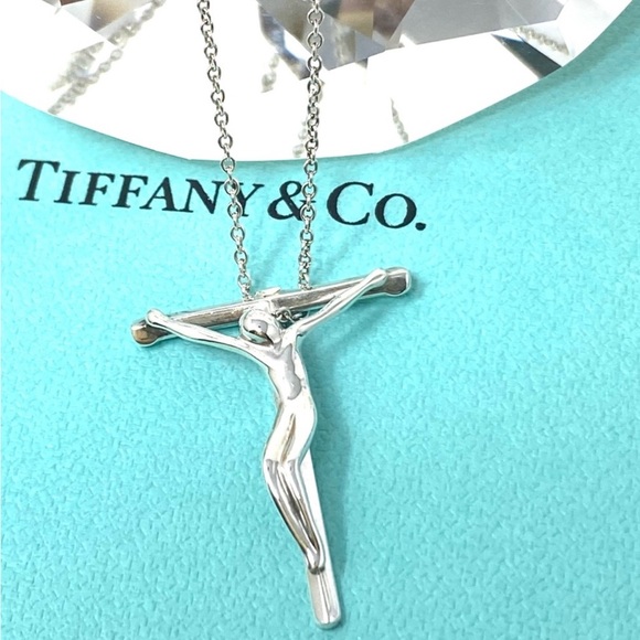 Tiffany & Co. Jewelry - Authentic Tiffany & CO. Elsa Peretti Jesus Christ Crucifix Necklace.